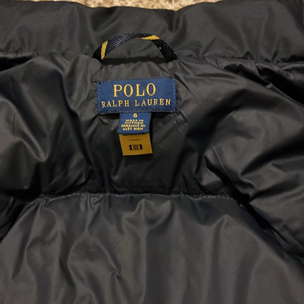 Navy Blue Polo Jacket/Coat - Picture 2 of 2